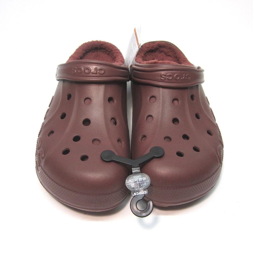 Crocs Baya Lined Clog men's 11 Burgundy